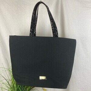 Jimmy Choo Perfumes Black Glitter Large Tote Bag NEW